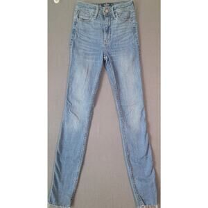 Hollister 00L Ultra High-Rise Super Skinny Crop Jeans Y2K Mall Girl Festival